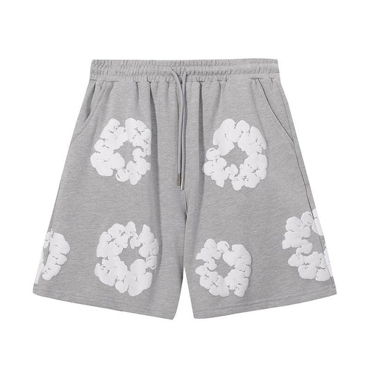 Grey and White Cotton Wreath Denim Tears