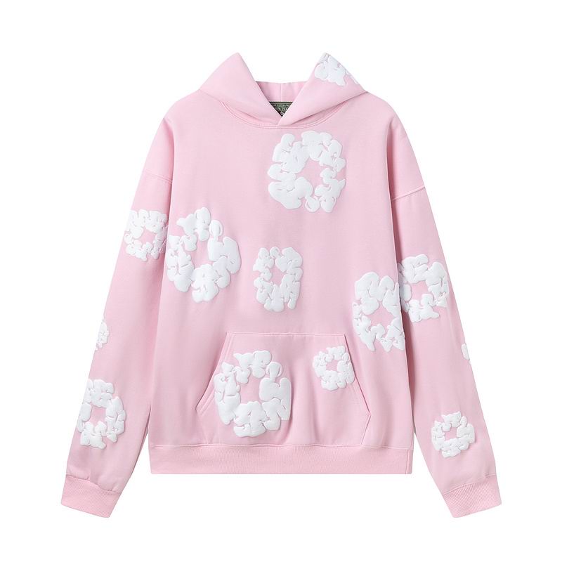 Pink Cotton Wreath Denim Tears Hoodie