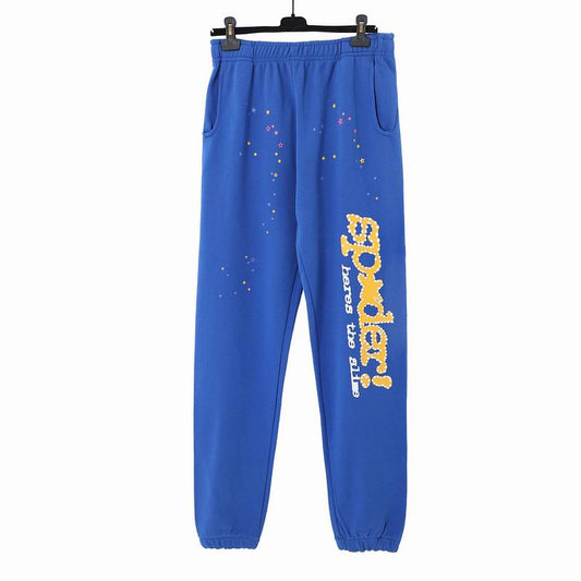Sp5der Blue and Yellow Pants
