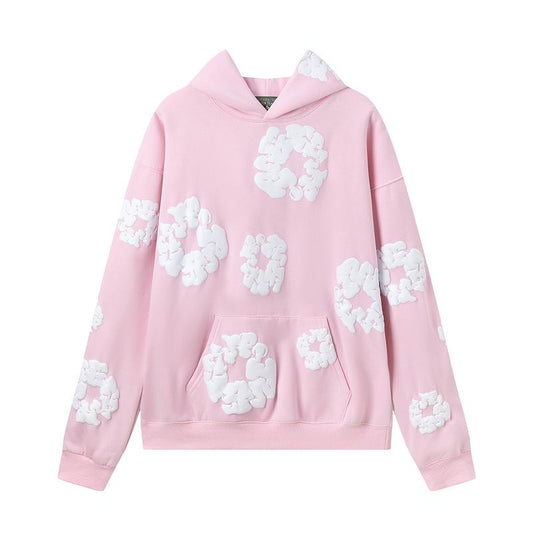 Pink Cotton Wreath Denim Tears Hoodie